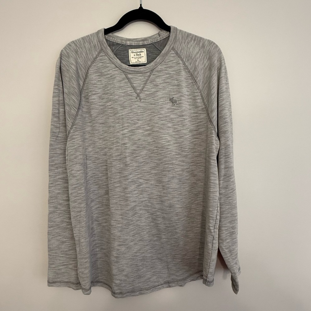 Abercrombie & Fitch Men's Gray Long Sleeve Shirt Men’s XL